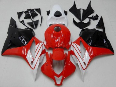 2009-2012 Red White Black Honda CBR600RR Plastics Motorcycle Fairings