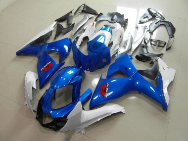 2009-2016 Blue and White OEM Style Suzuki GSXR 1000 Motorcycle Fairings & Bodywork