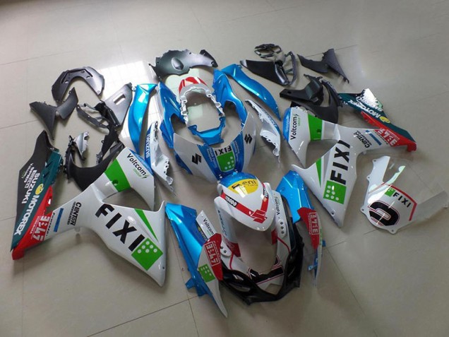 2009-2016 Light Blue Fixi Suzuki GSXR 1000 Motorcycle Fairings 2009-2016 Light Blue Fixi Suzuki GSXR 1000 Motorcycle Fairings