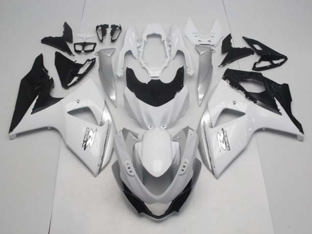 2009-2016 White OEM Style Suzuki GSXR 1000 Motorcycle Fairings
