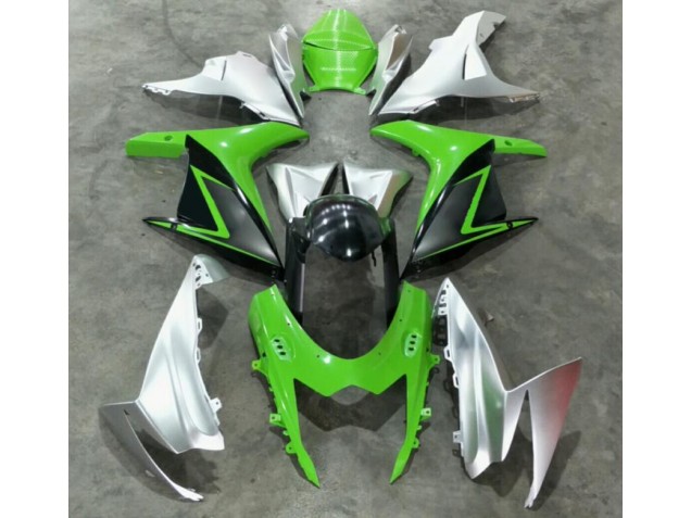 2011-2020 Green Silver Suzuki GSXR 600/750 Motorcycle Fairings 2011-2020 Green Silver Suzuki GSXR 600/750 Motorcycle Fairings