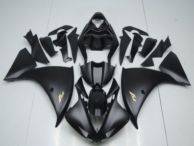2012-2014 Matte Black Sticker Yamaha YZF R1 Motorcycle Fairings