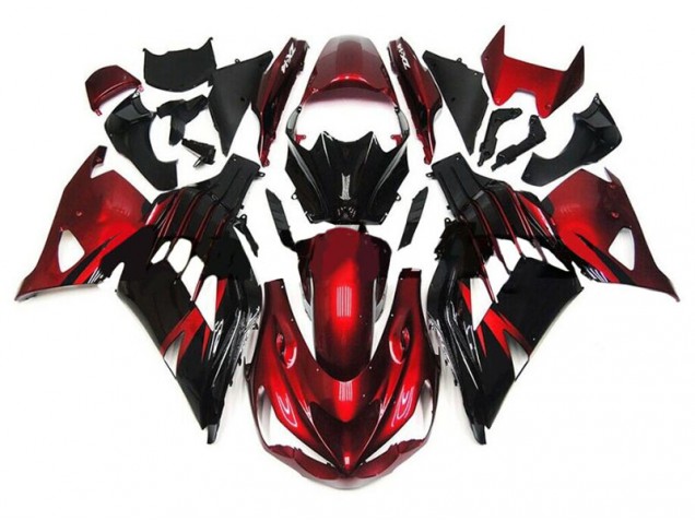 2012-2019 Red Black Kawasaki Ninja ZX14R Motorcycle Fairings 2012-2019 Red Black Kawasaki Ninja ZX14R Motorcycle Fairings