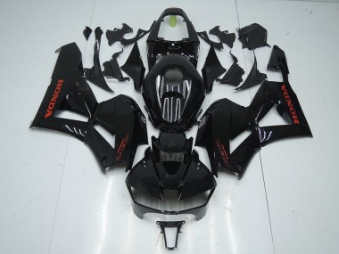 2013-2019 Glossy Black with Red Sticker Honda CBR600RR Motorcycle Fairings