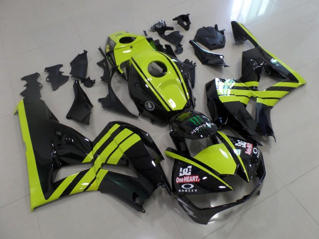 2013-2019 Green Black Honda CBR600RR Motorcycle Fairings 2013-2019 Green Black Honda CBR600RR Motorcycle Fairings