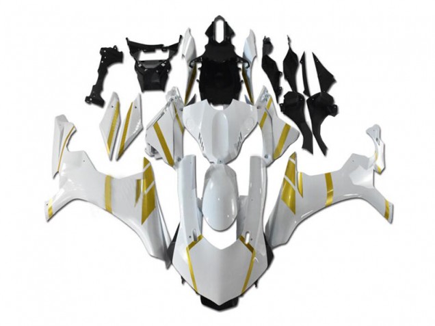 2015-2019 White Gold Yamaha YZF R1 Motorcycle Fairings 2015-2019 White Gold Yamaha YZF R1 Motorcycle Fairings