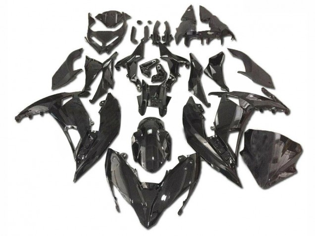 2017-2019 Glossy Black Kawasaki Ninja EX650 Motorcycle Fairings